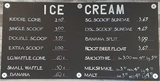 Ice-Cream Menu
